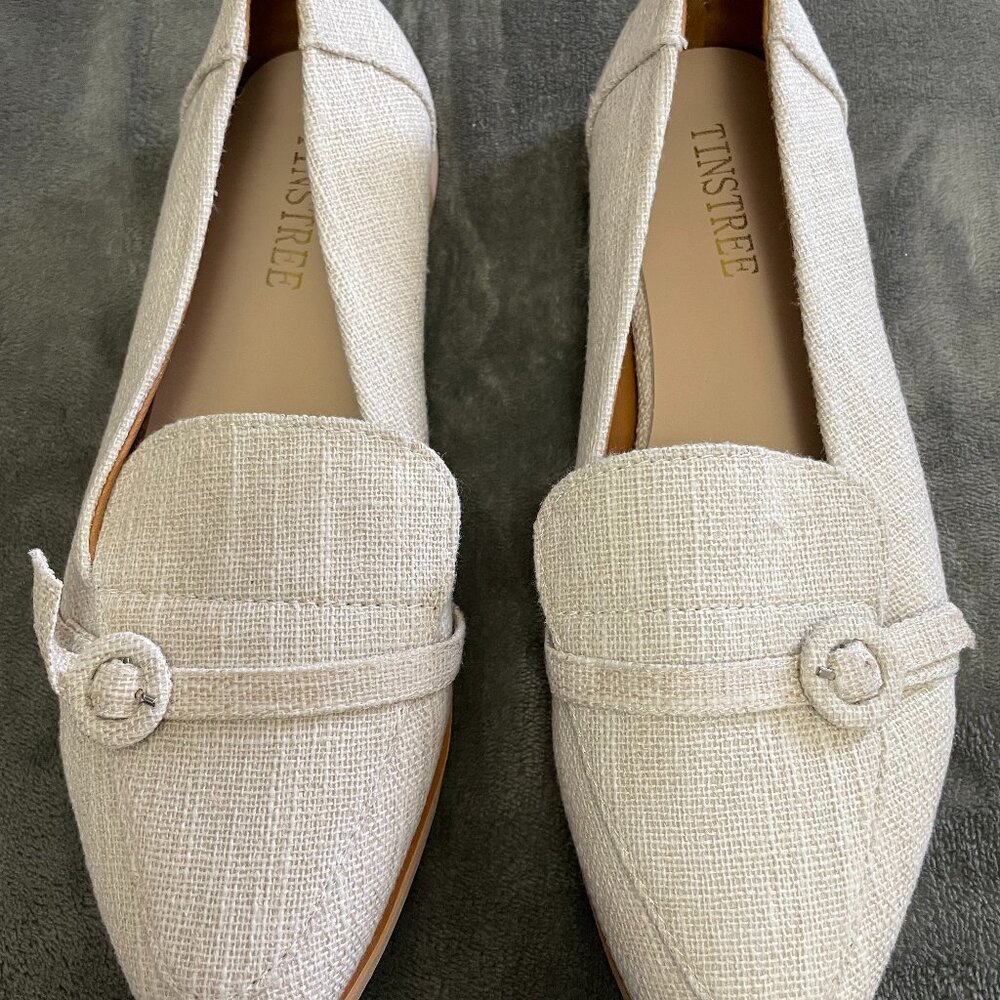 Tinstree Women's Flat Comfy Slip-On Loafer Casual Daily Suede Shoe Size 8